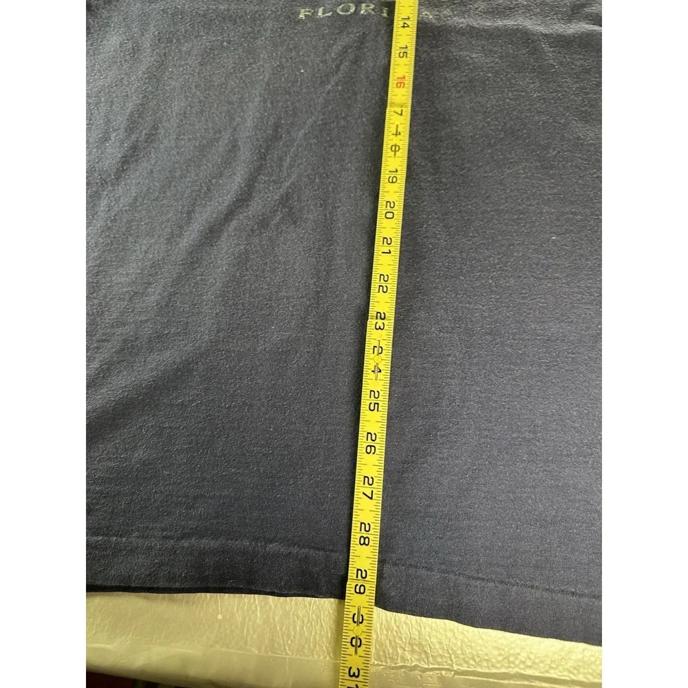 VTG 1990s Marco‎ Island Florida Shirt Mens XL Navy Made in USA Single Stitch Tee